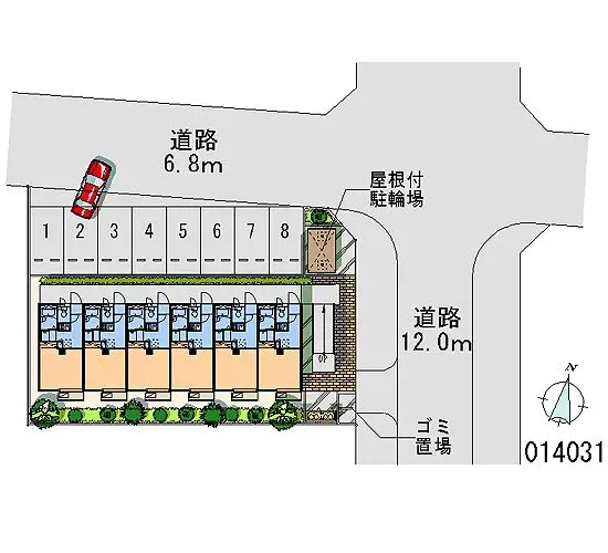 ★手数料０円★小牧市中央４丁目　月極駐車場（LP）